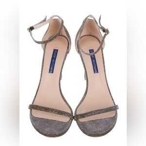 Stuart Weitzman Black Sparkle Heels